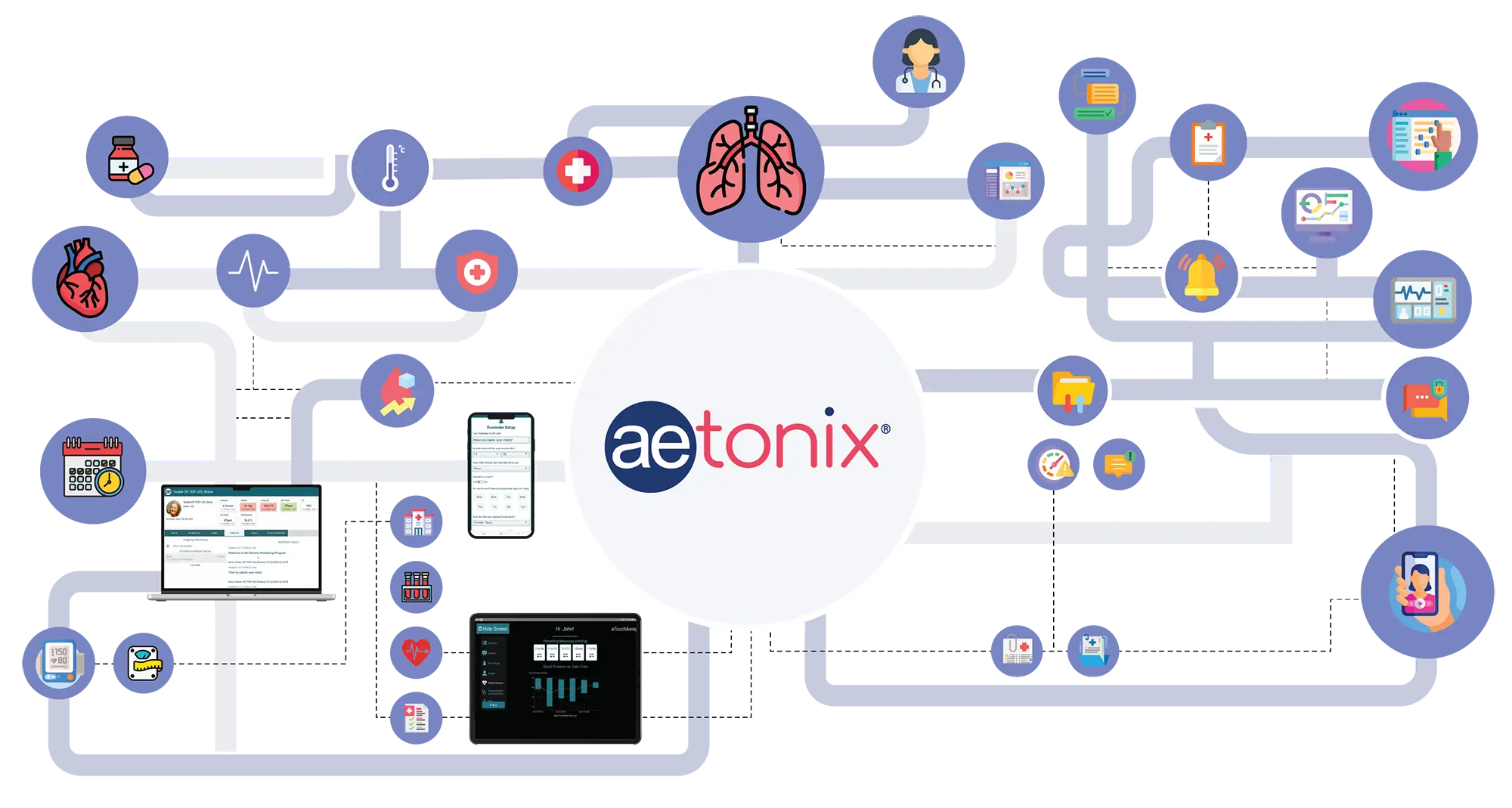 healthcare connecting on a digital tablet Final 2 1